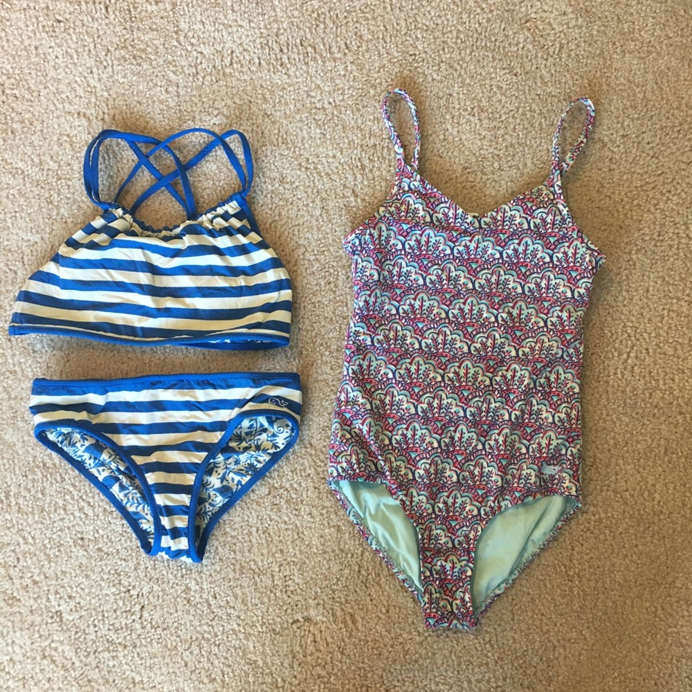 VINEYARD VINES GIRLS SIZE M SWIM SUIT PACK!
